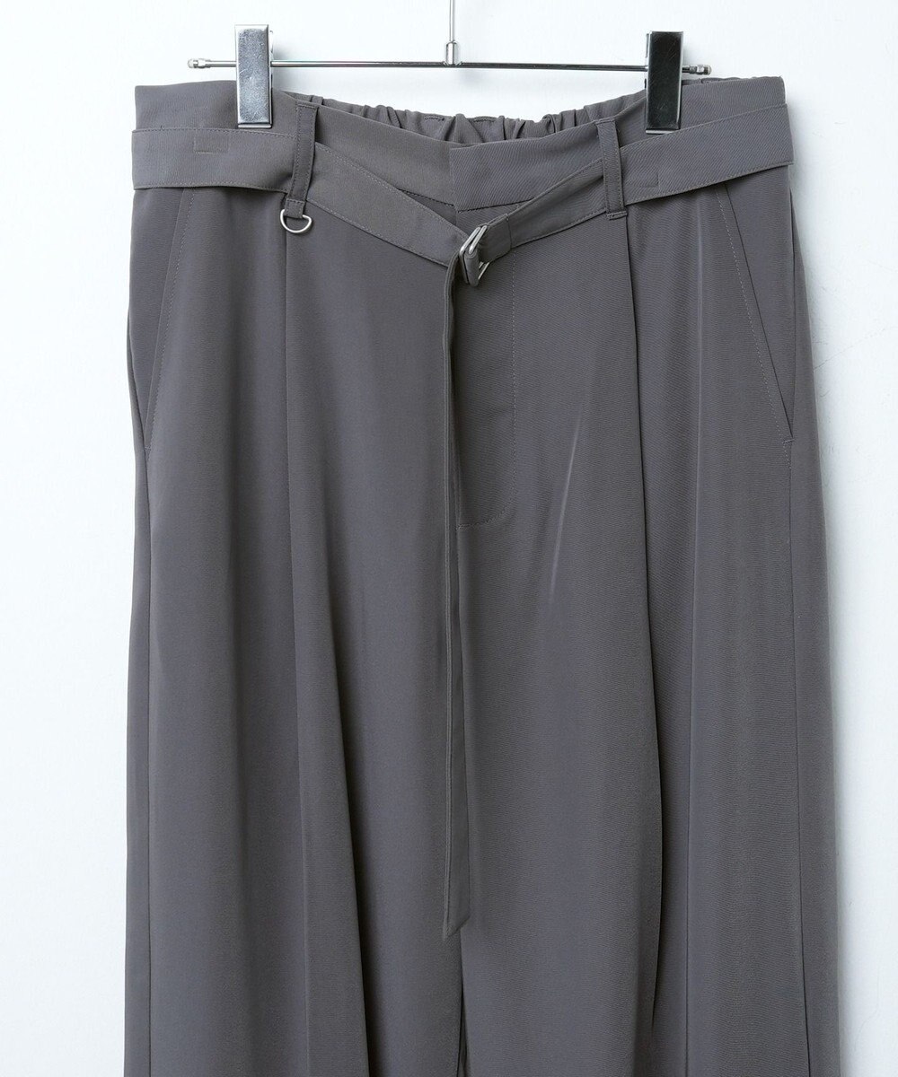 WEGO トロミ　ベルト付きワイドスラックス 