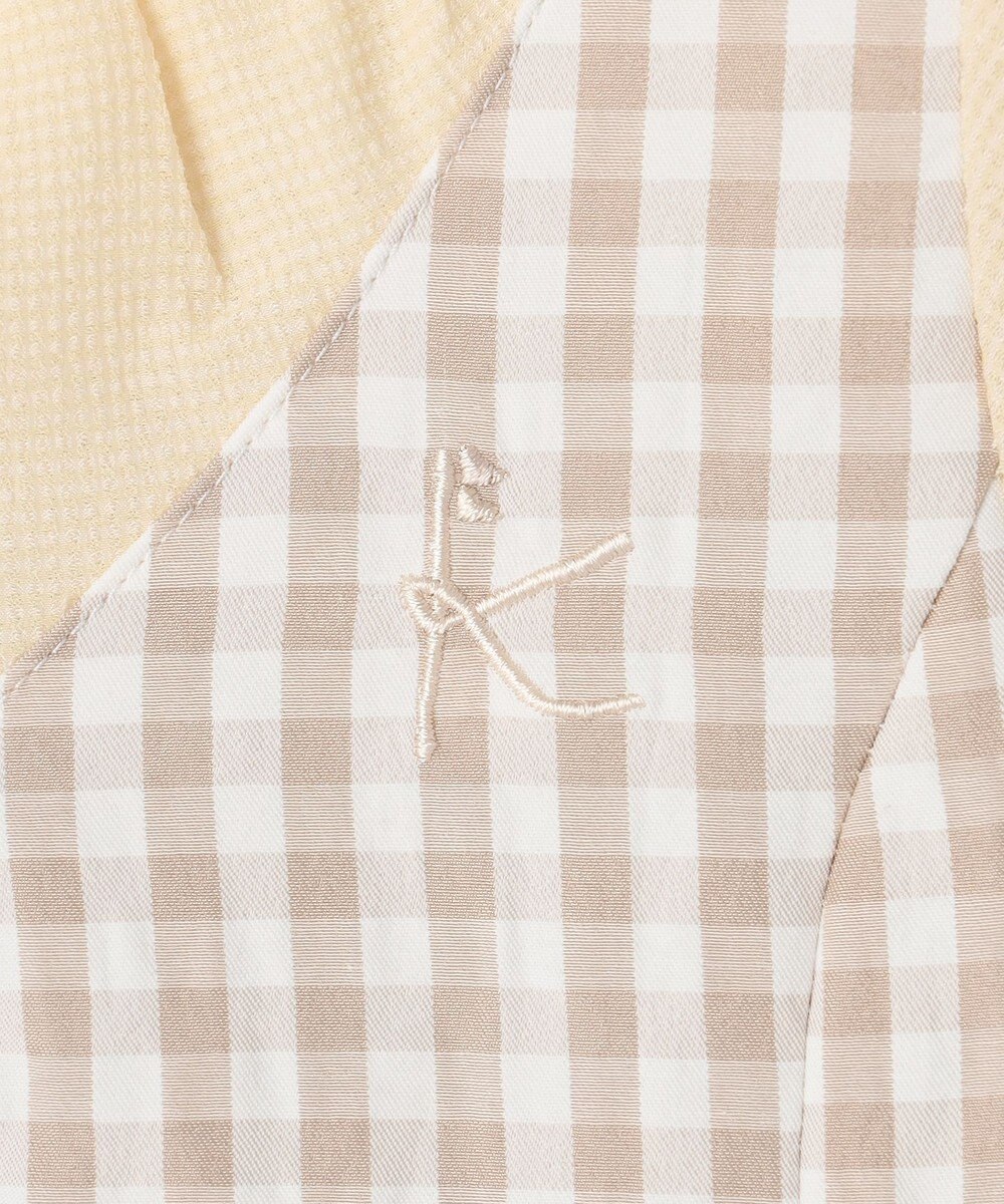 組曲 KIDS 【100㎝】ギンガムドッキング  ワンピース 