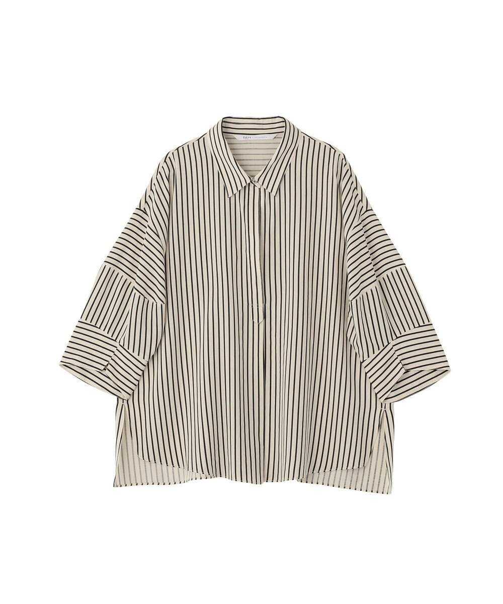 YECCA VECCA バルーン袖スキッパーシャツ 