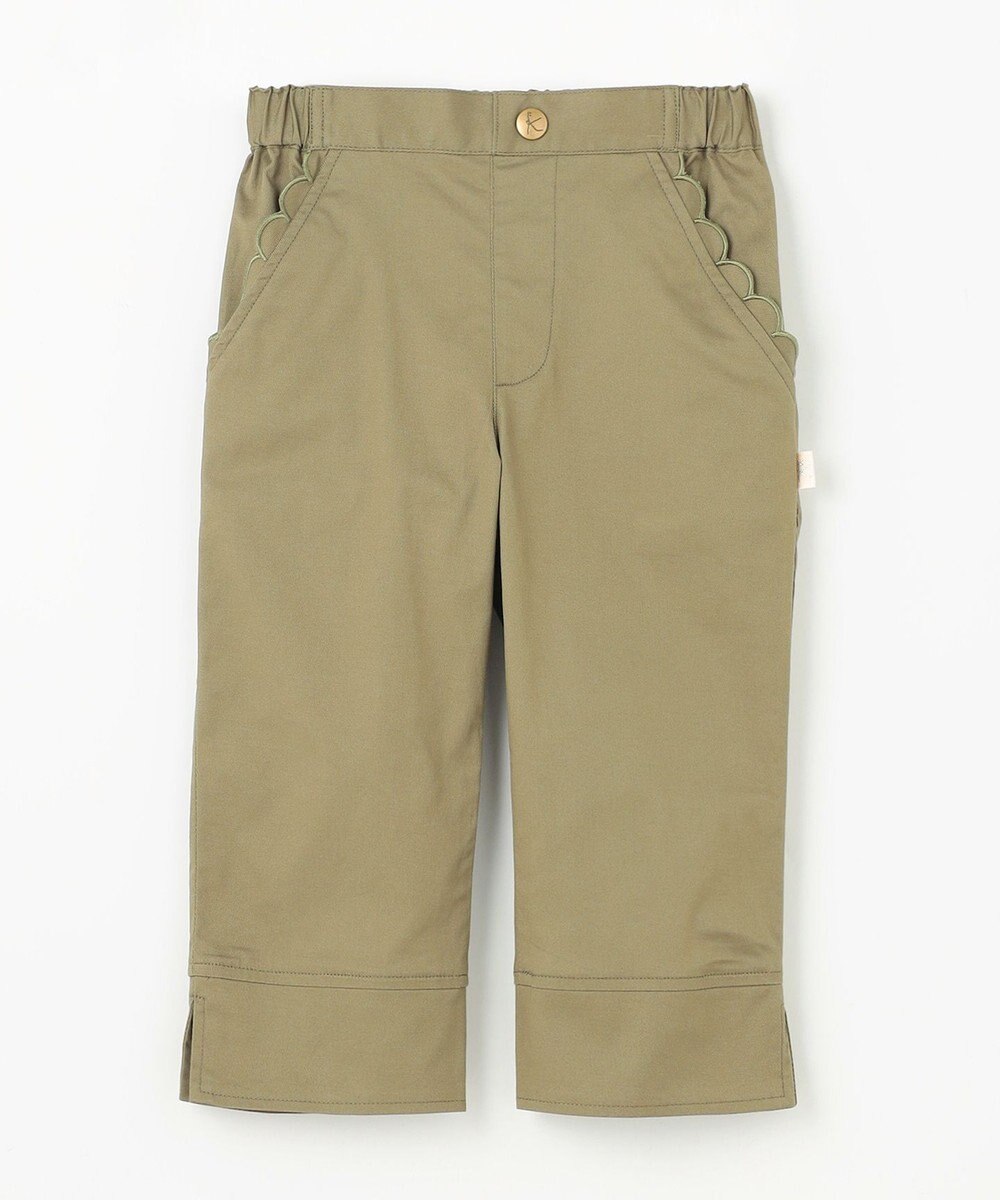 組曲 KIDS 【110-140㎝】スカラップポケット７分丈 パンツ 