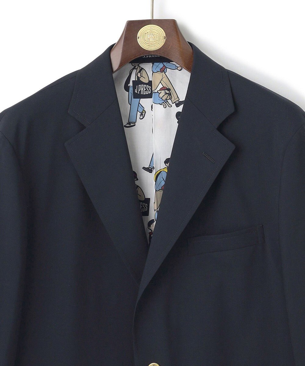 J.PRESS MEN 【AaronChang】【UNISEX】ウールポリエステル トロピカル ブレザー / バギーフィット 