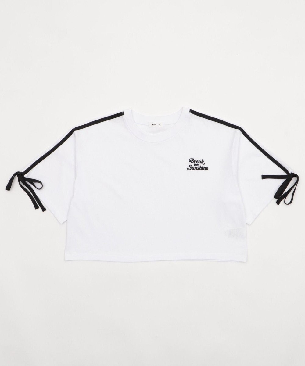 WEGO 2ラインリボングラフィックショートT 