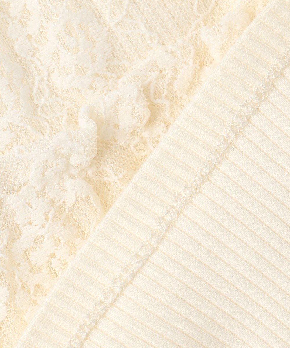 組曲 KIDS 【80-100㎝】スノウレースレイヤードトップス 