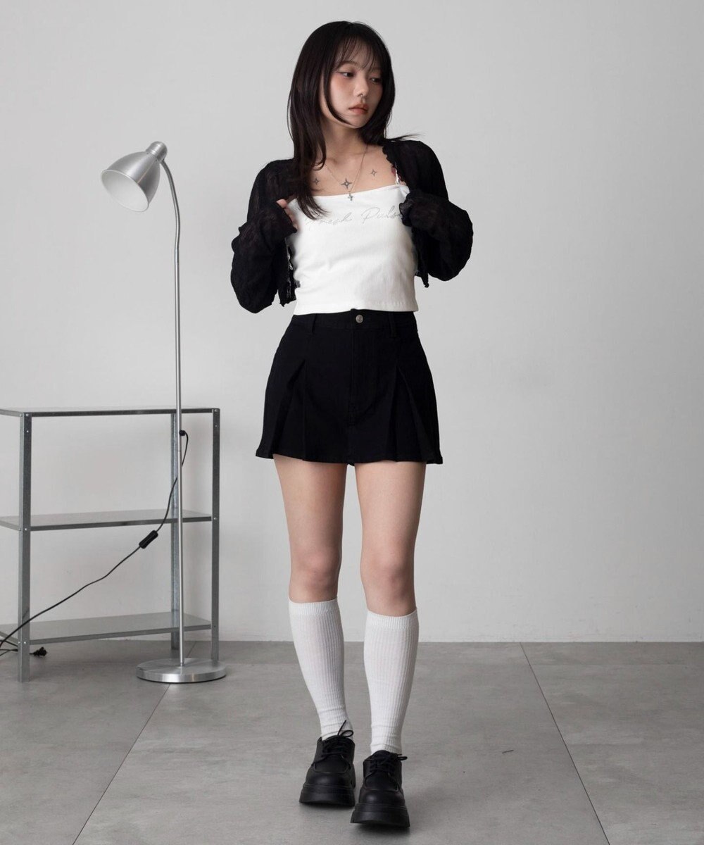 WEGO グラフィックカップインショートキャミ 