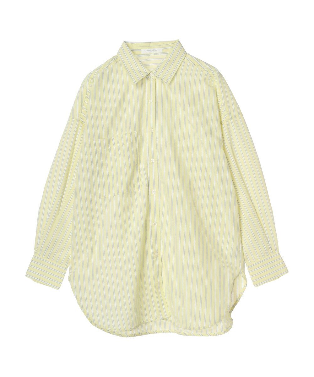 Green Parks イージーケア　ドビーストライプシャツ 