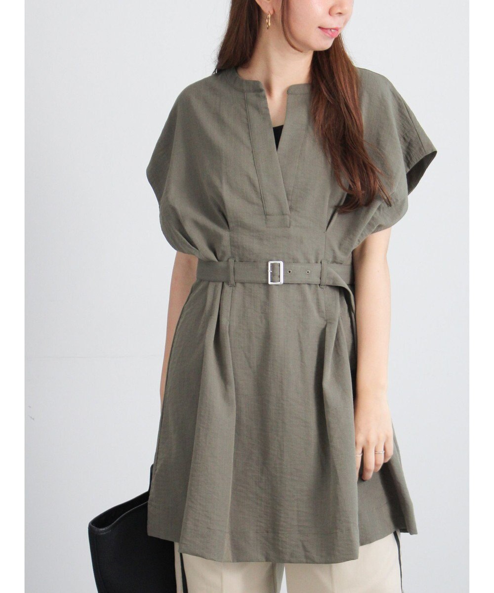 Te chichi ミリタリーチュニックシャツ 