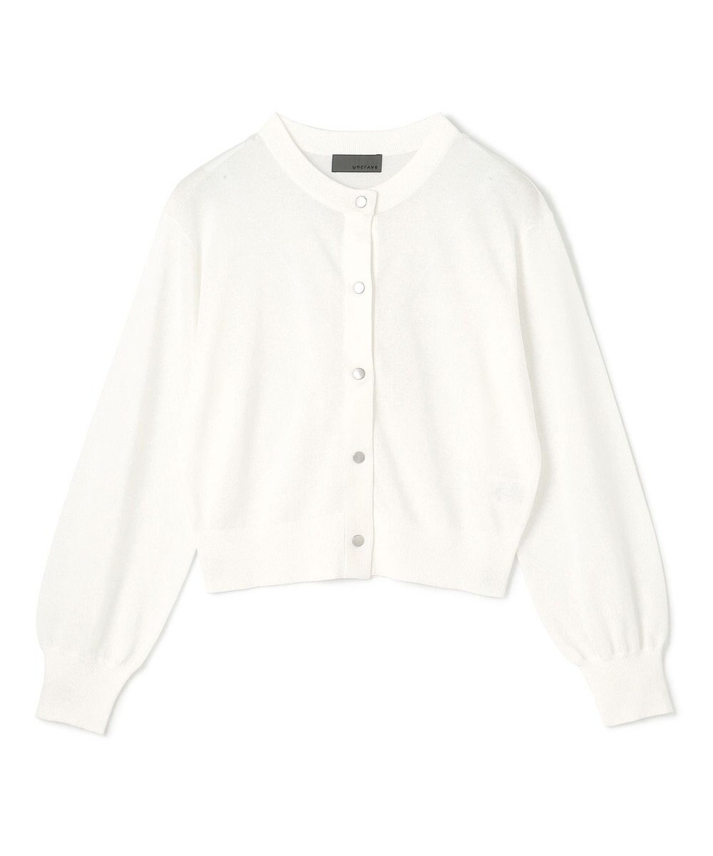 uncrave 【手洗い可】シアー ニットカーディガン（uncrave STANDARD） 