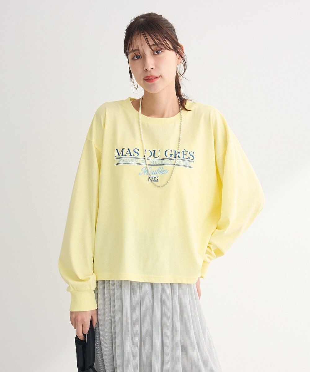 Green Parks 刺繍ロゴクロップドＴシャツ 