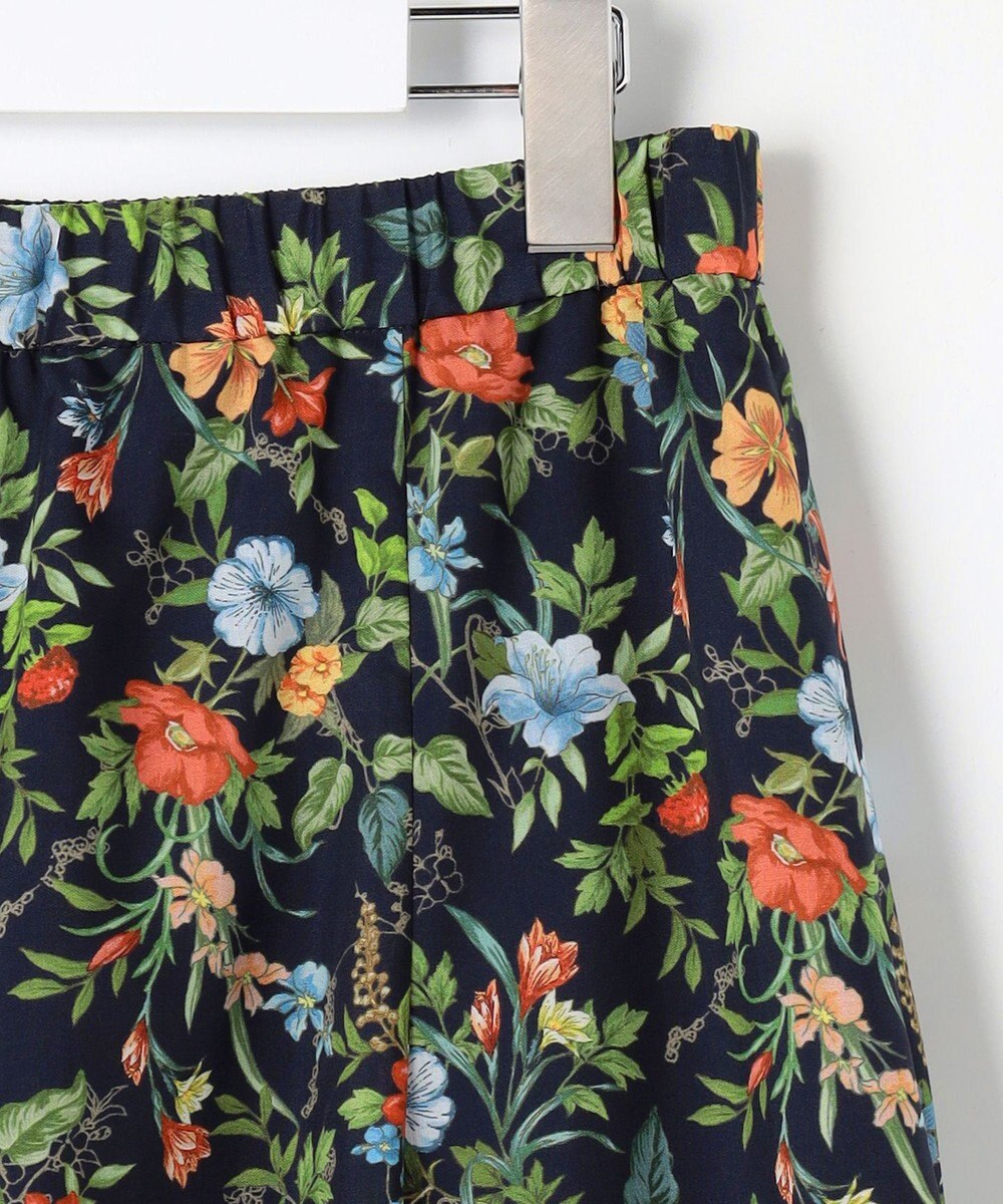 J.PRESS LADIES S スパンボタニカル プリント ロング フレア スカート 