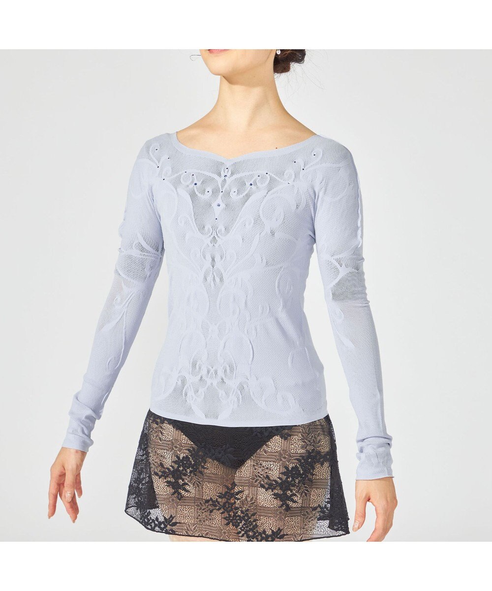 Chacott 【ノーソーイングニット】クリスタルバレリーナネックニット 