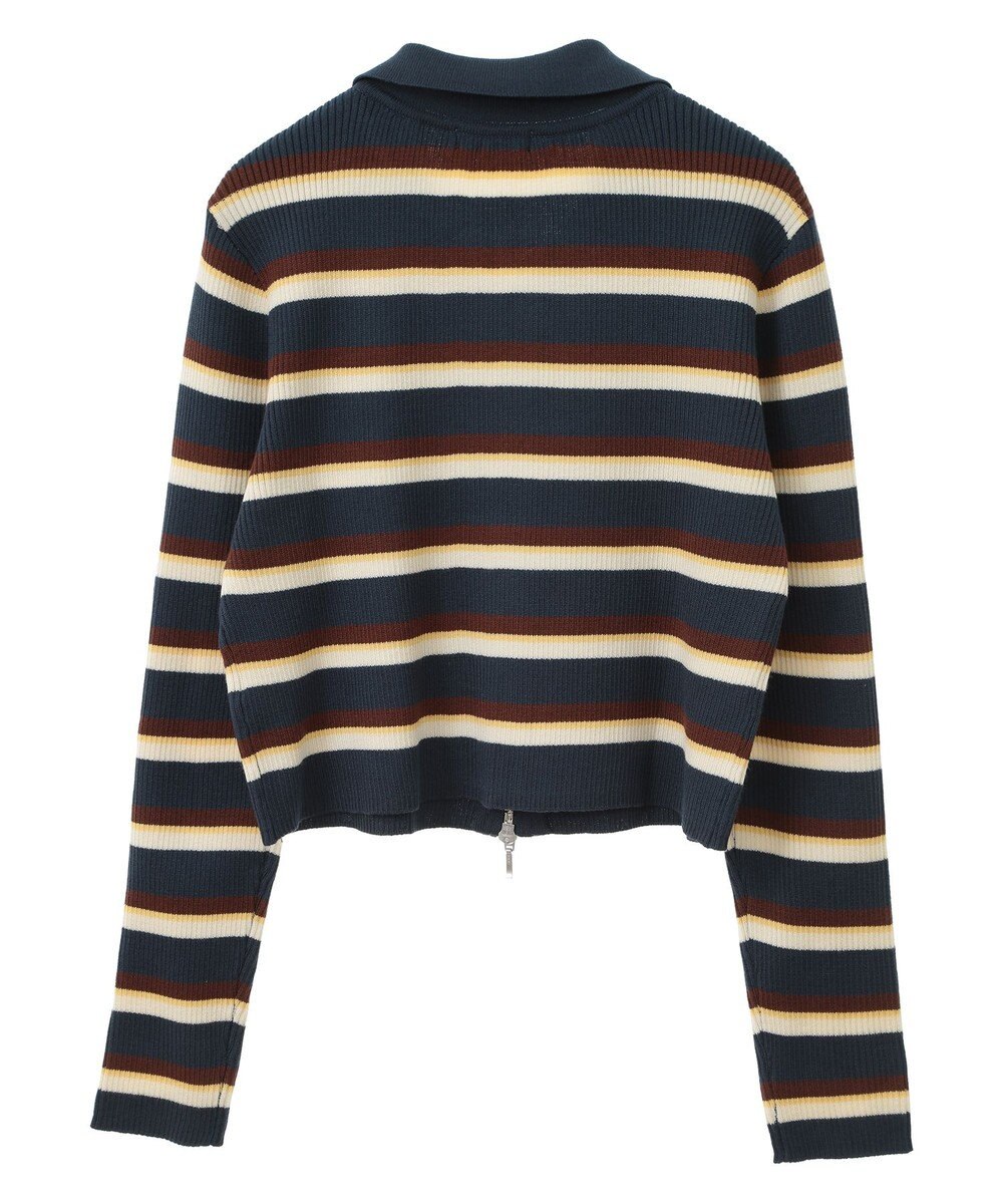 earth music&ecology Wジップリブカーディガン 