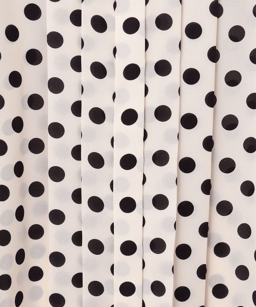 GRACE CONTINENTAL ドットプリントボウタイブラウス 