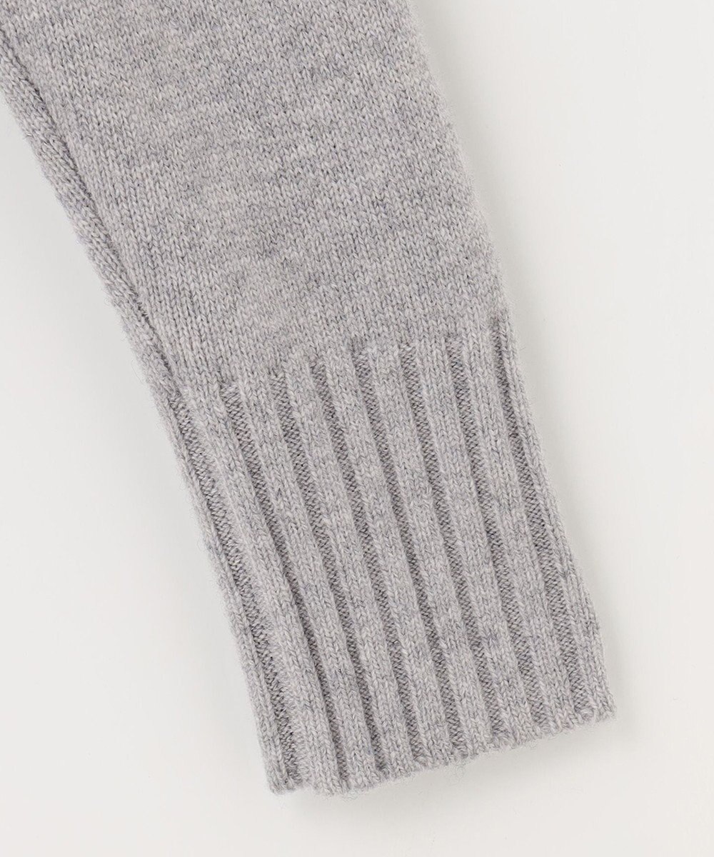 自由区 【洗える】ウールカシミヤブレンド オフネックプルオーバーニット 