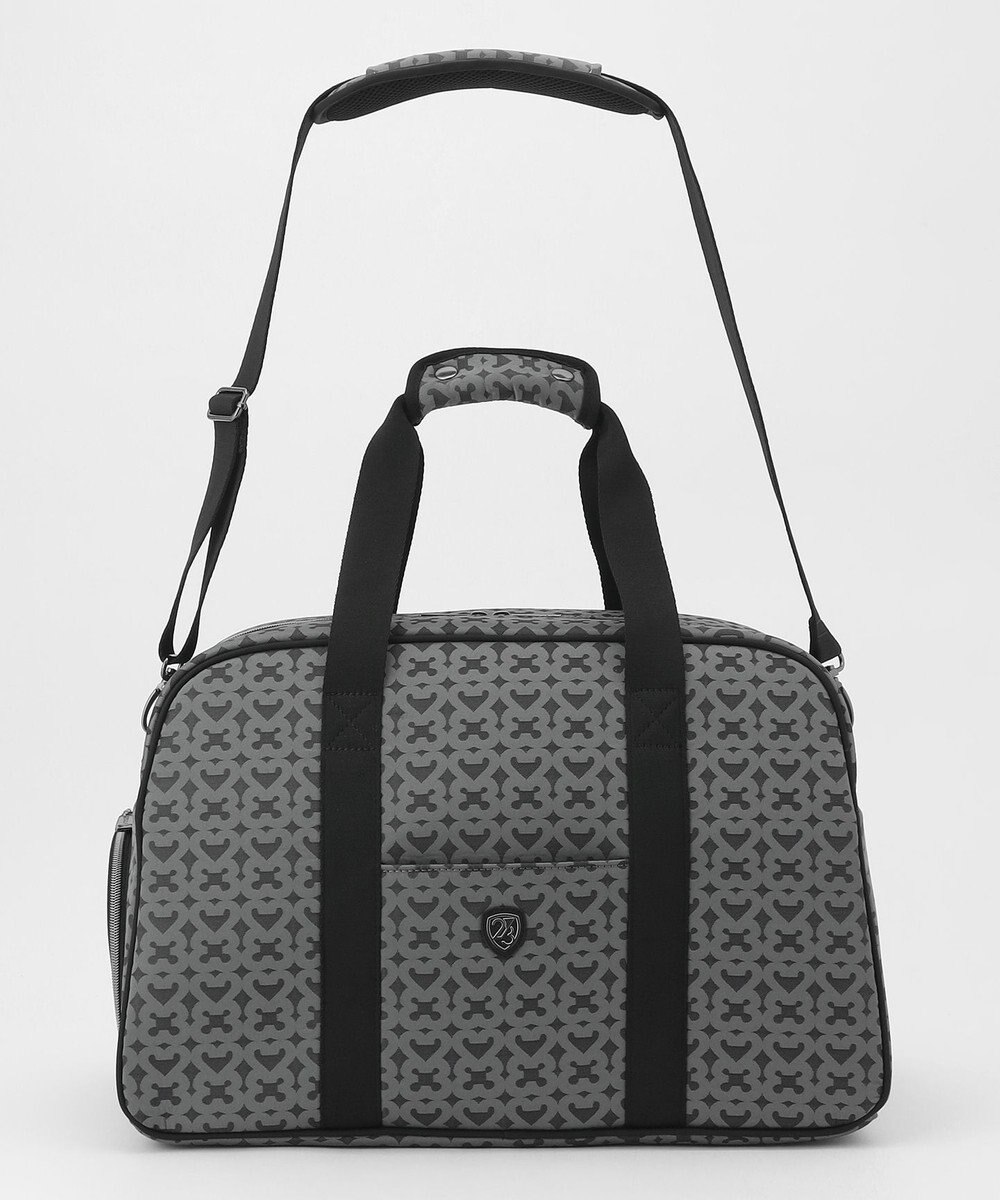 23区GOLF 【UNISEX】モノグラムボストンバッグ　シューズ収納付きの大容量　ショルダー持ちも可能 