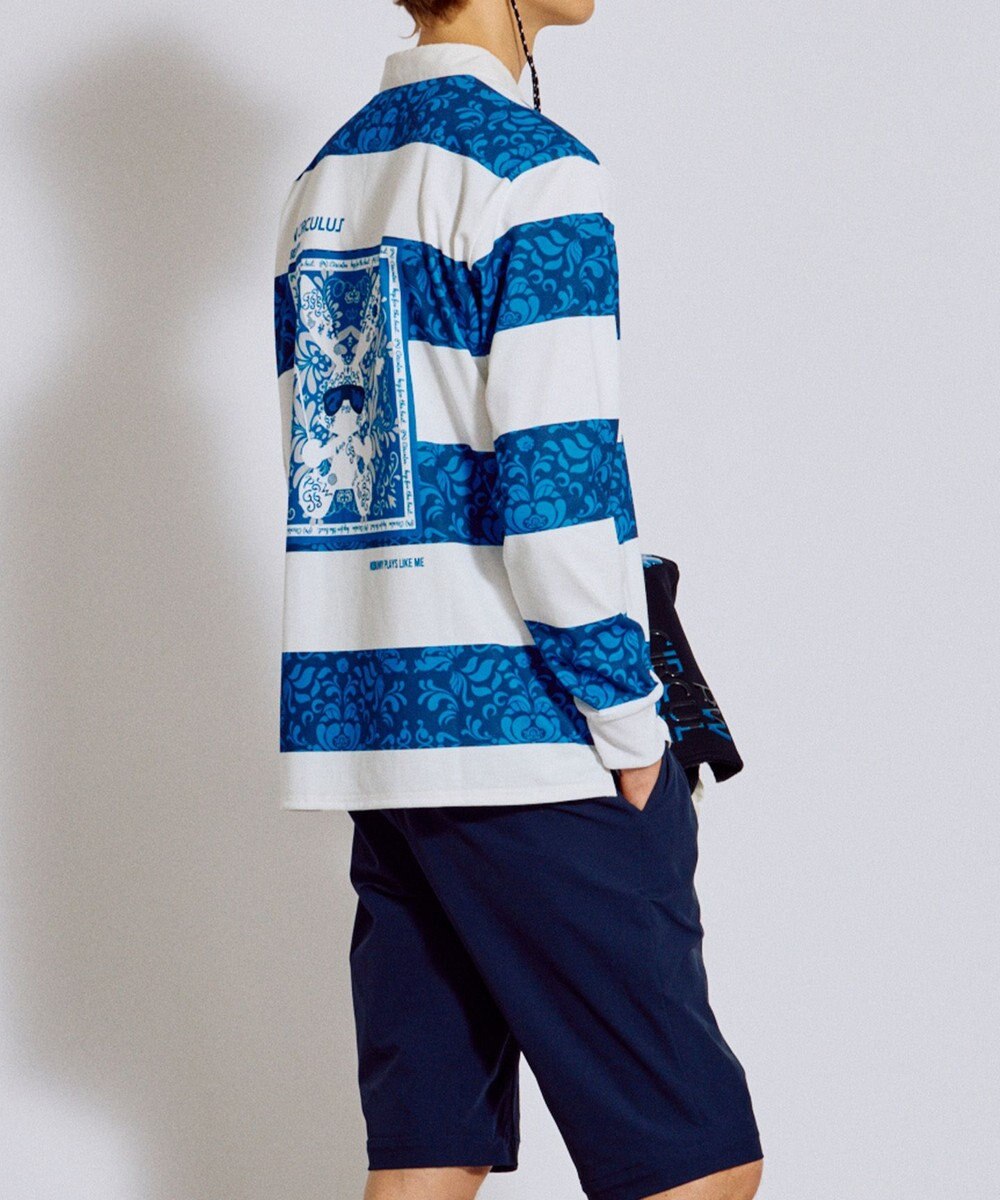 PW CIRCULUS 【吸水速乾 / UVカット / ストレッチ】【MEN】ラガーシャツ ゴルフ 