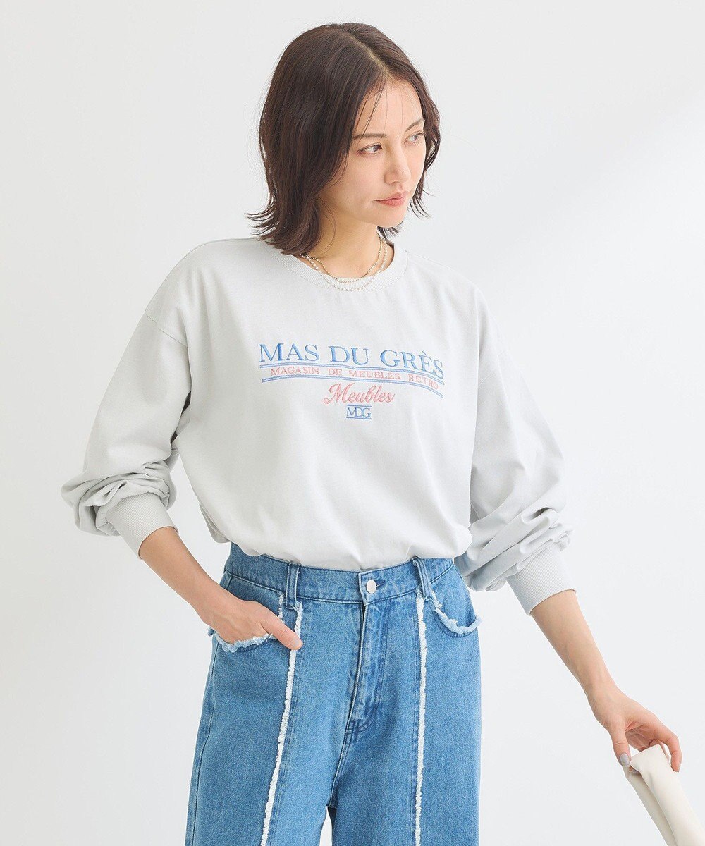 Green Parks 刺繍ロゴクロップドＴシャツ 