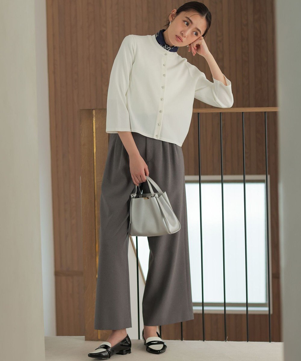 組曲 マイラックカラー カーディガン 