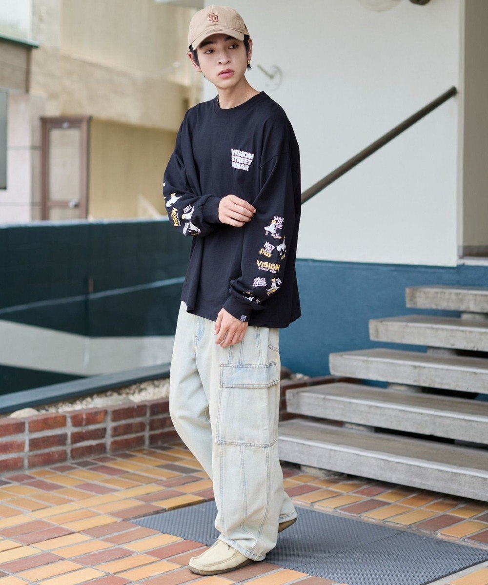 WEGO 【ユニセックス着用ITEM/MLサイズ展開】別注VISIONゴーストグラフィックT（LS） 