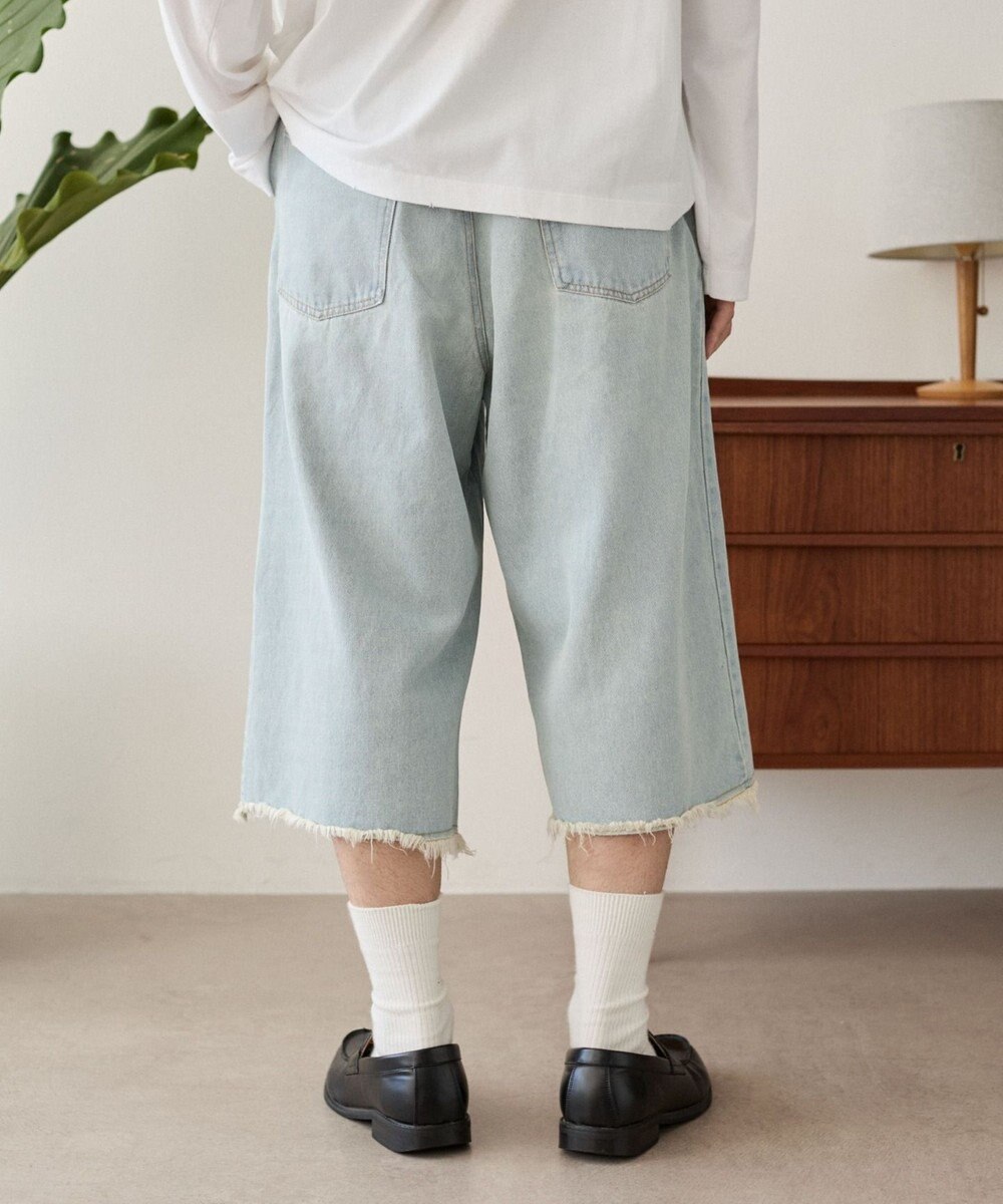 WEGO クロップドワイドデニムパンツ 