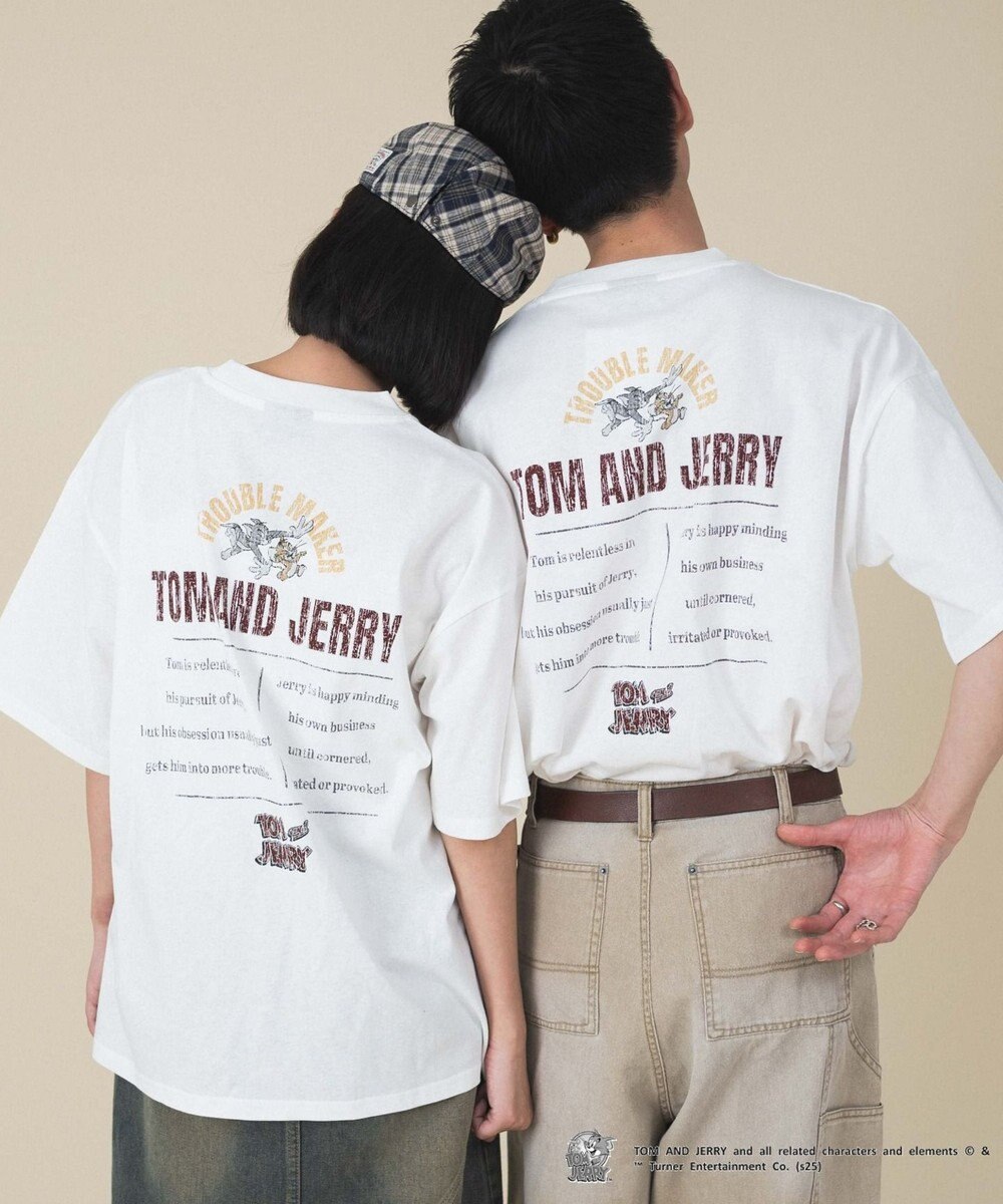 WEGO 【新柄追加/ユニセックス着用アイテム/SMLサイズ展開】TOMandJERRYグラフィックT（S） 