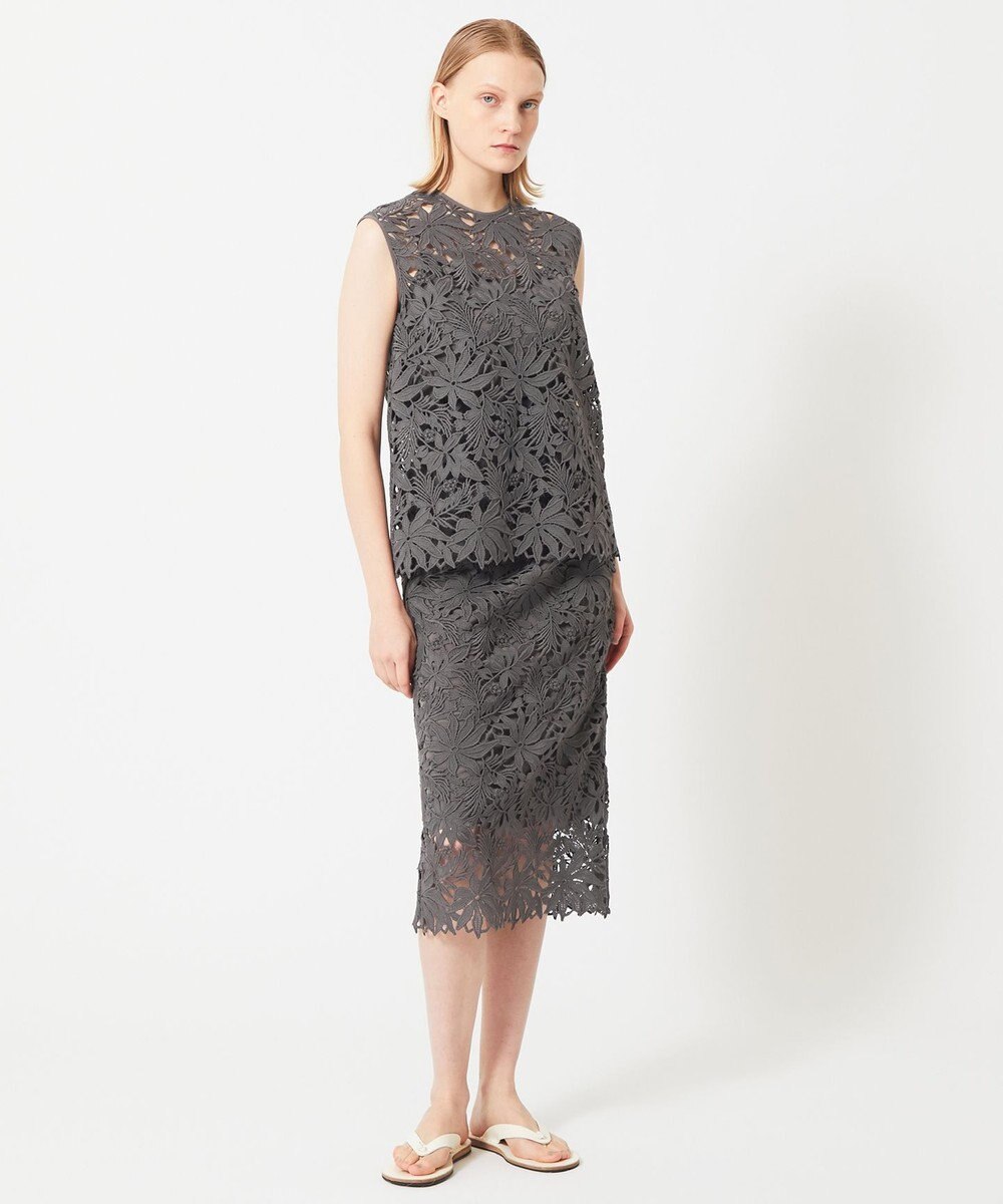 BEIGE， NARCISSUS / レーススカート 