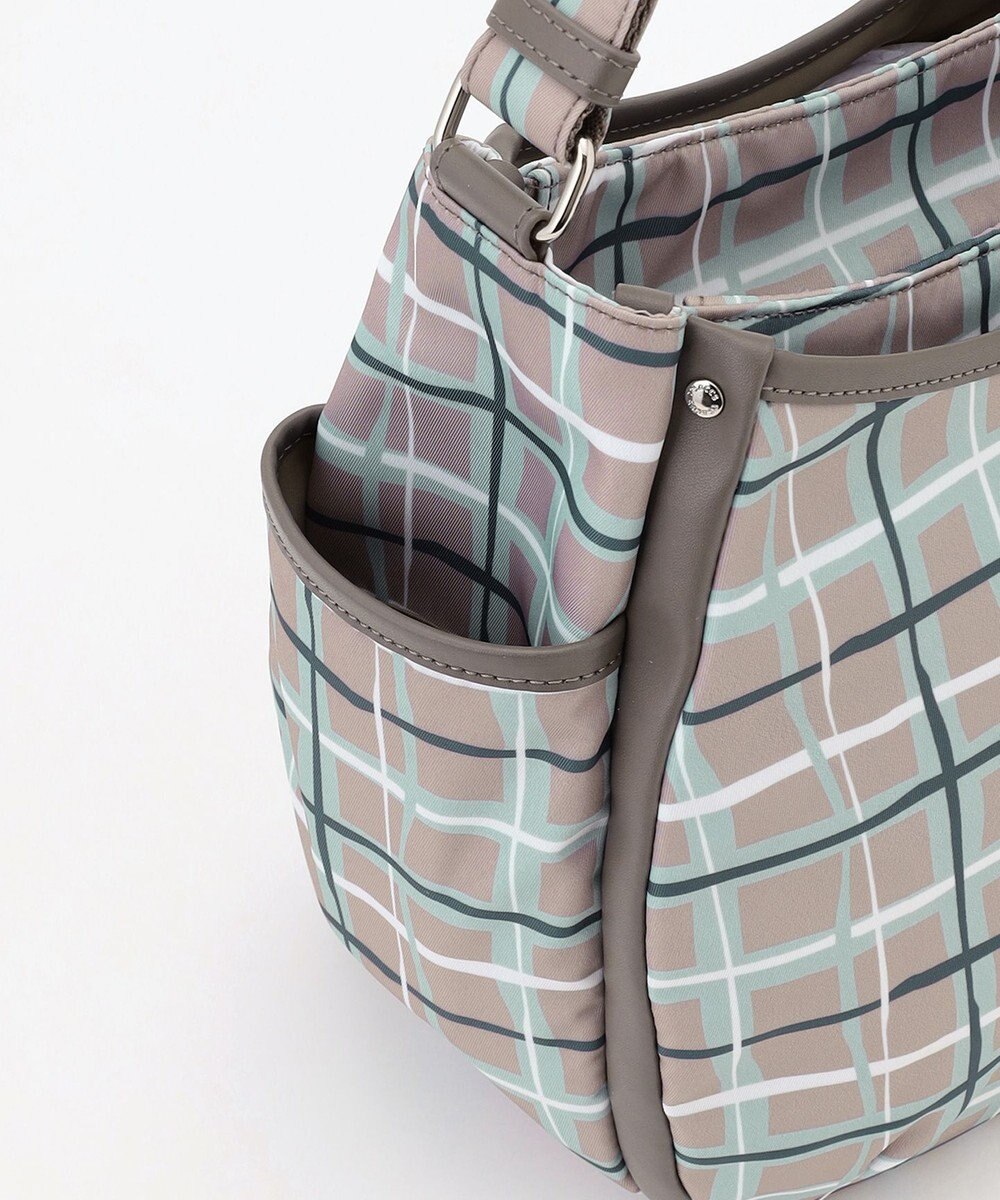 Y'SACCS ドローイングチェックショルダーバッグ 