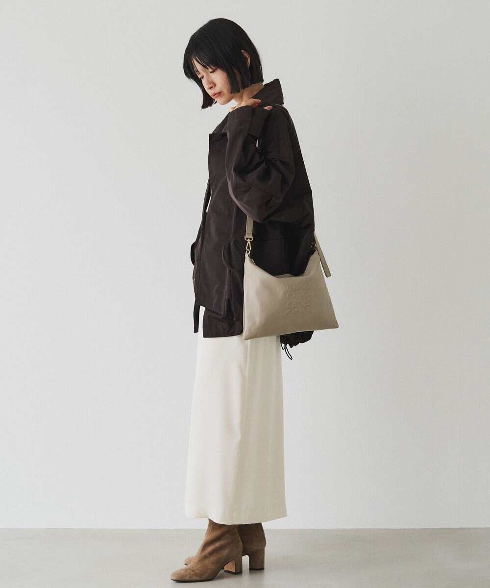 russet エンボスモノグラム ソフトレザーショルダーバッグ(CE-1547) 