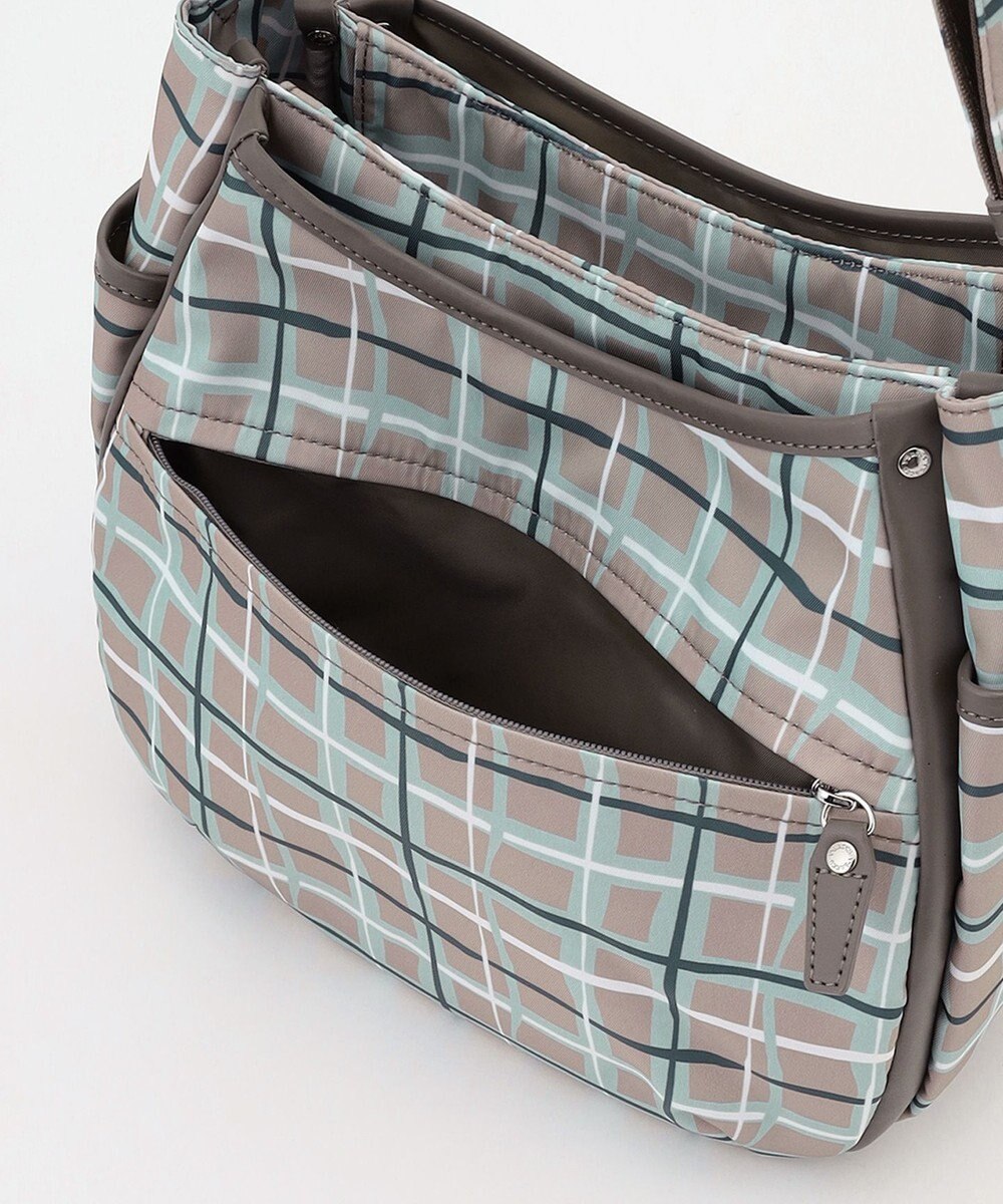 Y'SACCS ドローイングチェックショルダーバッグ 