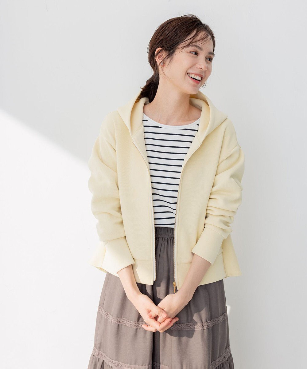 組曲 【人気商品入荷！】ダンボールジャージーバックフリル パーカー 