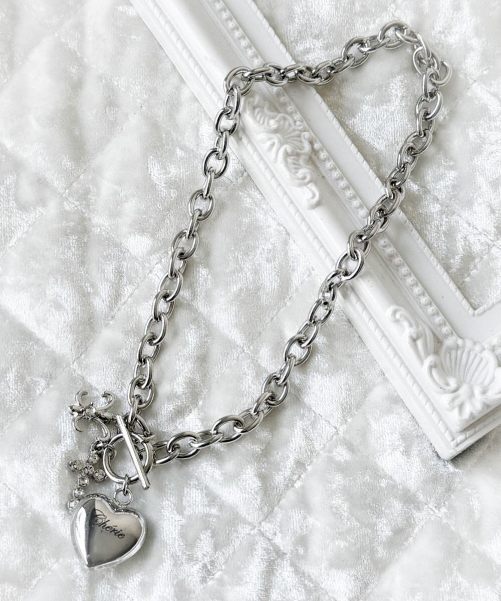 WEGO Lハートモチーフチャームネックレス 