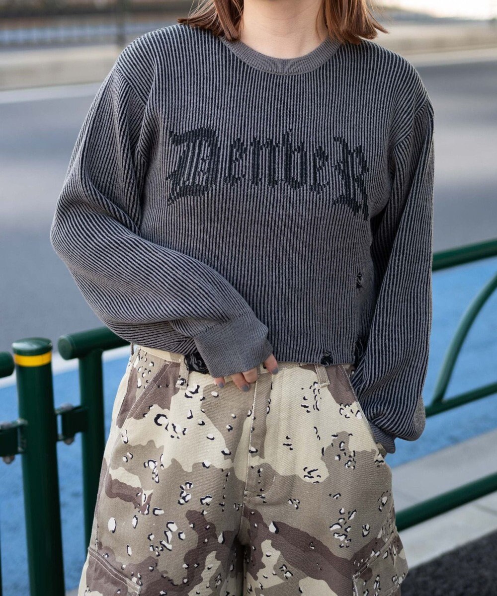 WEGO ダメージショートニットPO 