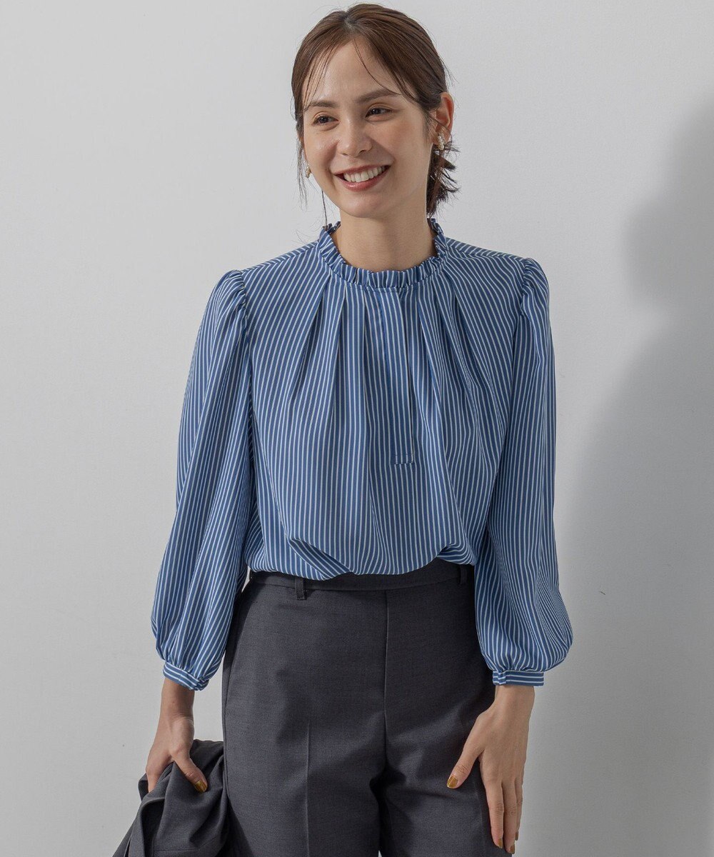 組曲 S ライトデシンフリル襟 ブラウス 