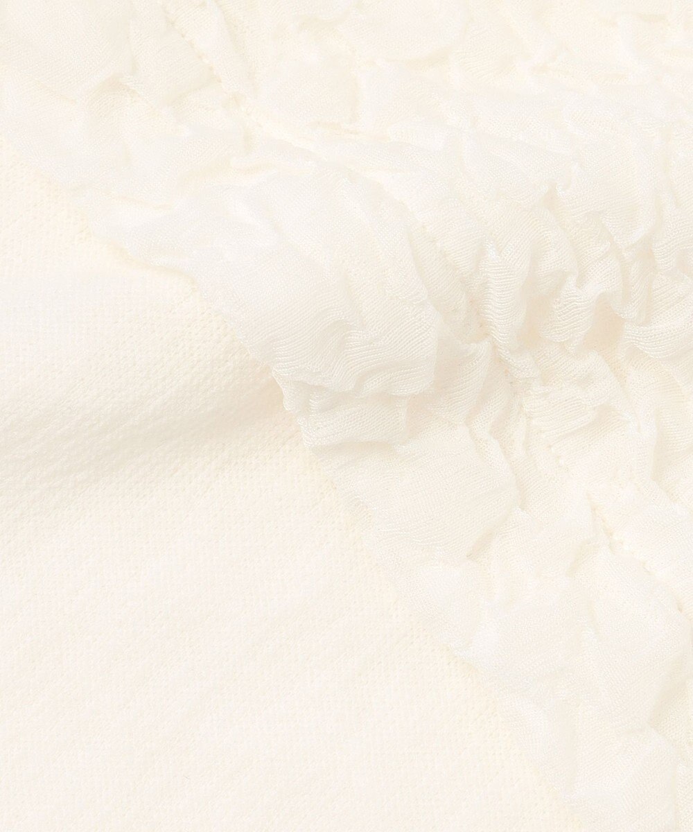 #Newans 【金子綾さんインスタライブご紹介アイテム】【洗える/セットアップ可能】ふくれジャガード パフスリーブブラウス 