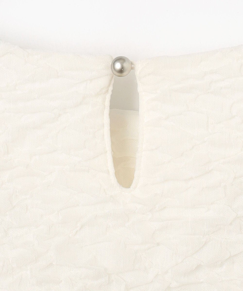 #Newans 【金子綾さんインスタライブご紹介アイテム】【洗える/セットアップ可能】ふくれジャガード パフスリーブブラウス 