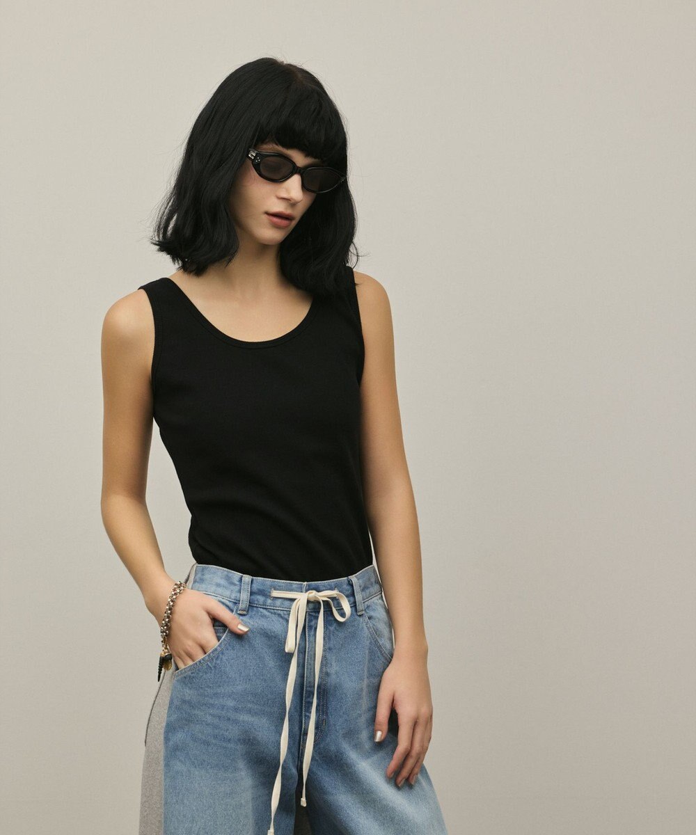 GRACE CONTINENTAL テレコノースリーブトップ 