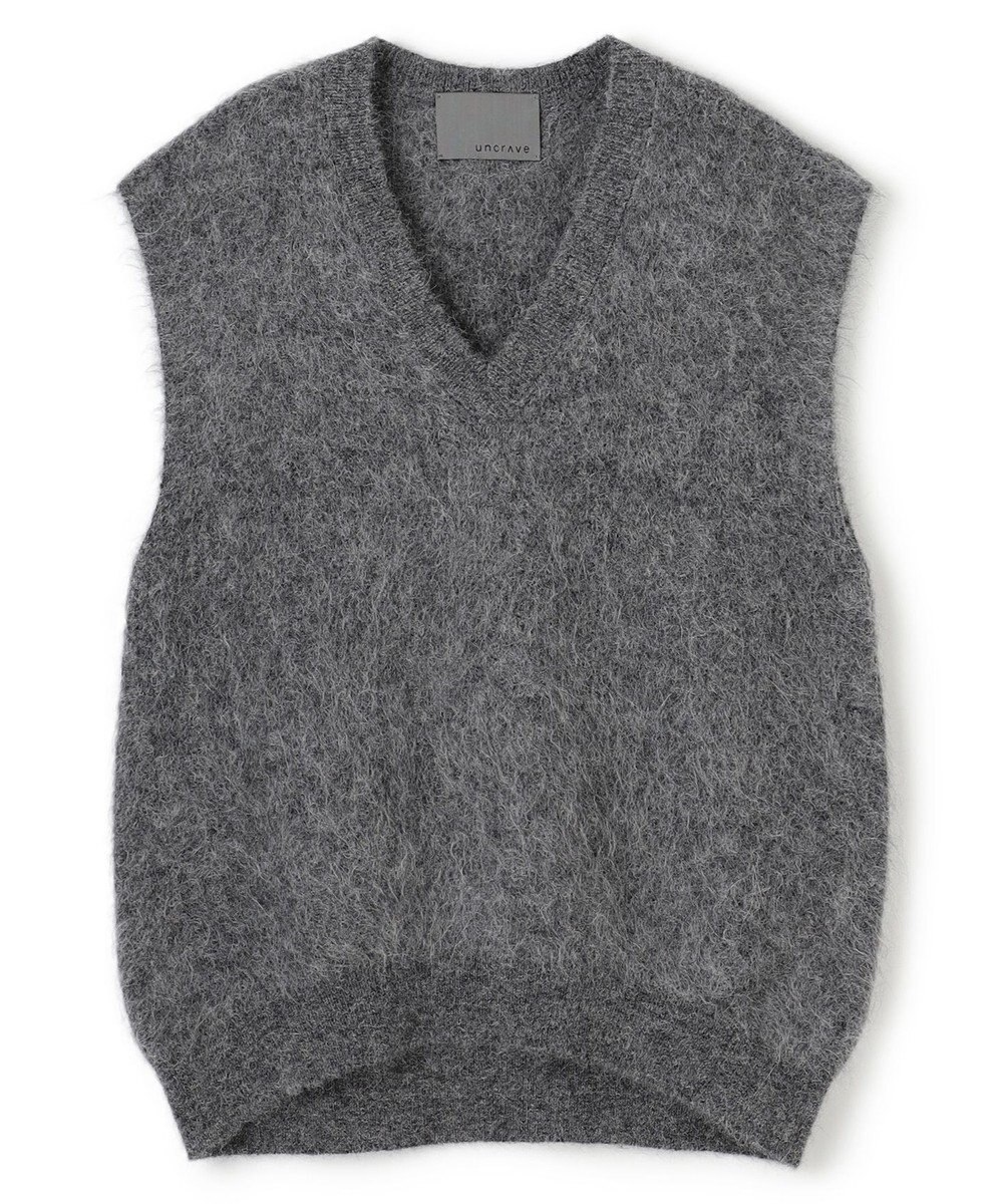 uncrave アルパカファーニット Vネックベスト 