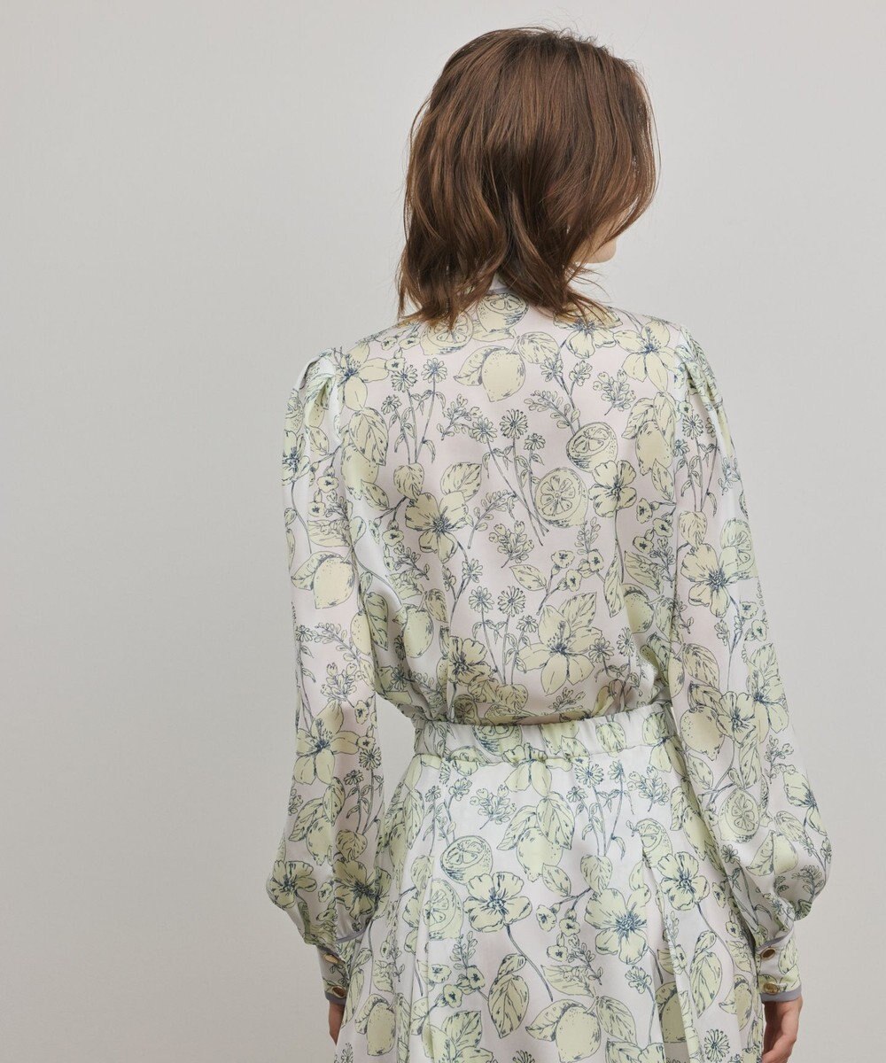 GRACE CONTINENTAL フルーツフラワープリントトップ 