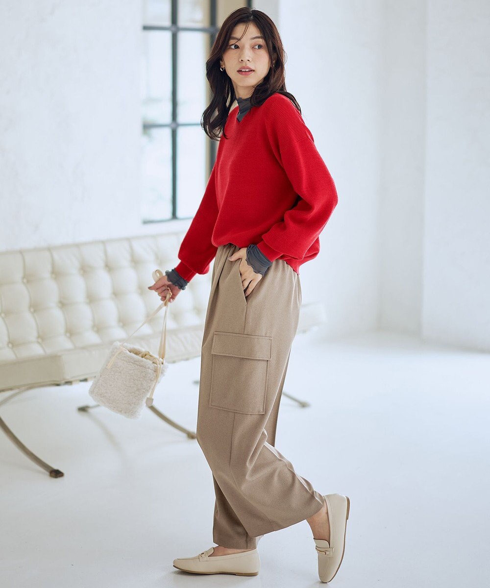 ANY 【8色展開】Vネックデイリーニット 