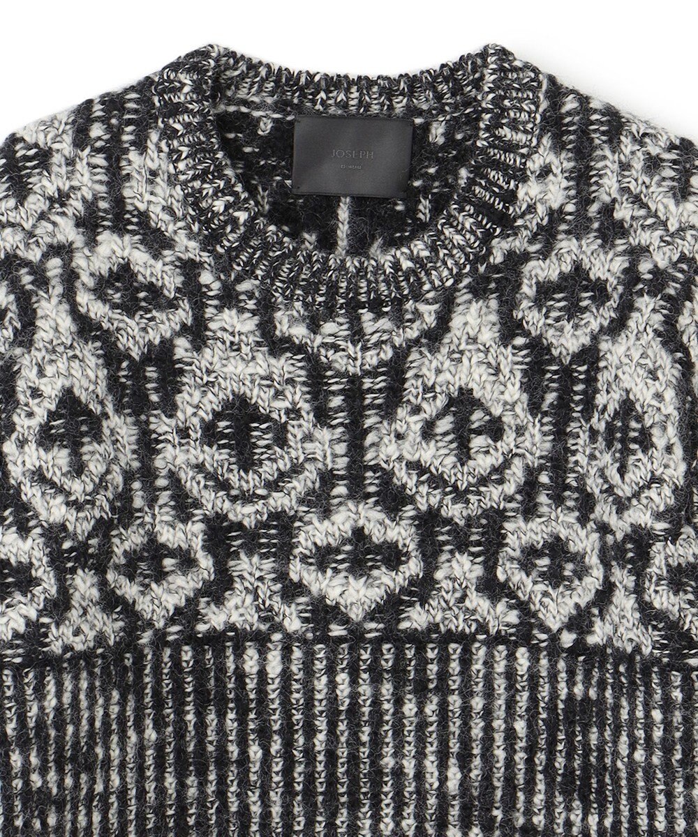 JOSEPH HOMME 【HIGH GRADE LINE】ランダムスラブジャガード　クルーネックニット 
