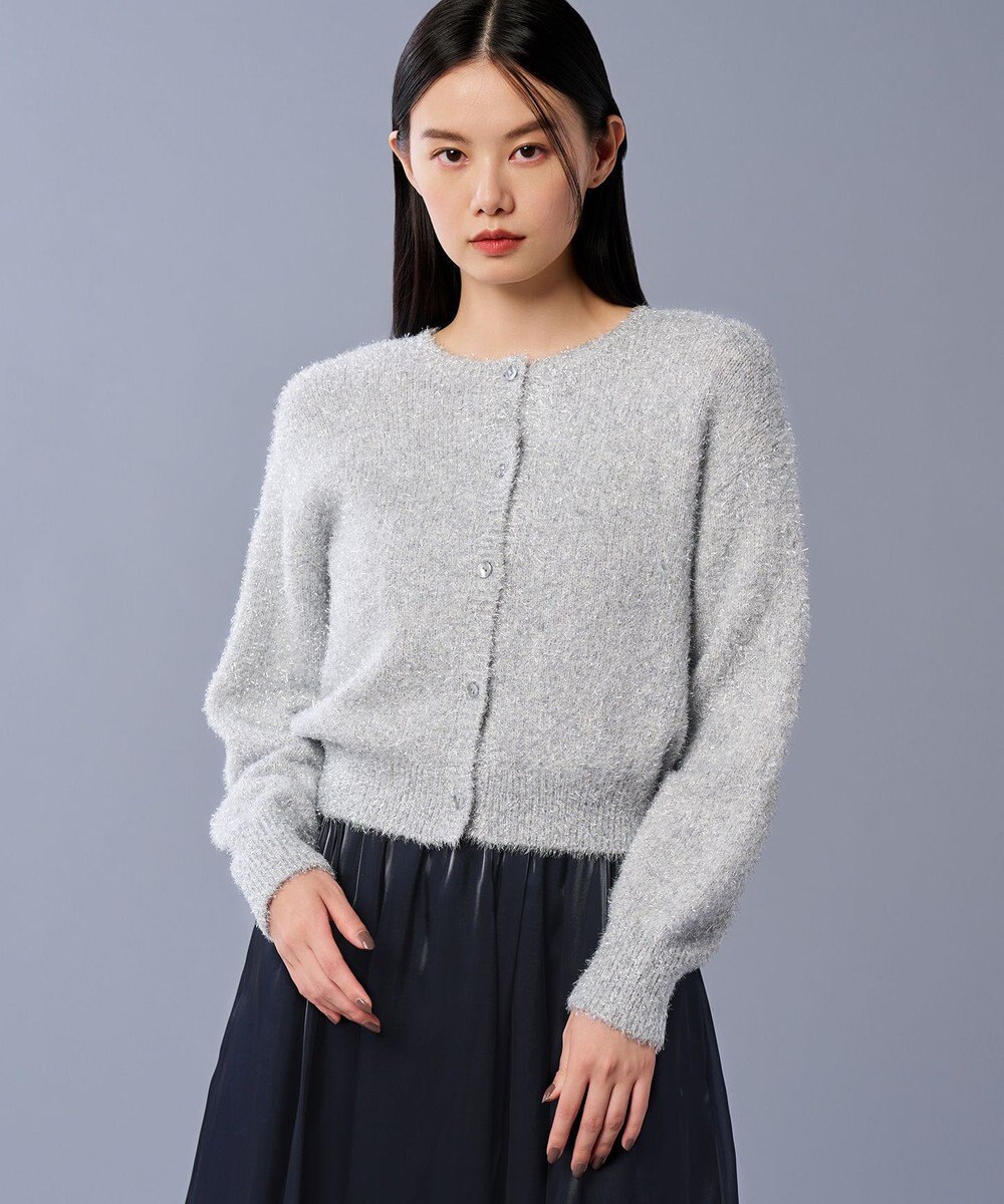 uncrave ラメ シャギー ニット カーディガン（uncrave STANDARD） 