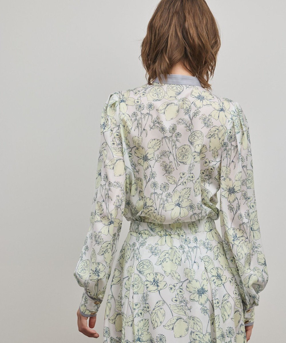 GRACE CONTINENTAL フルーツフラワープリントトップ 