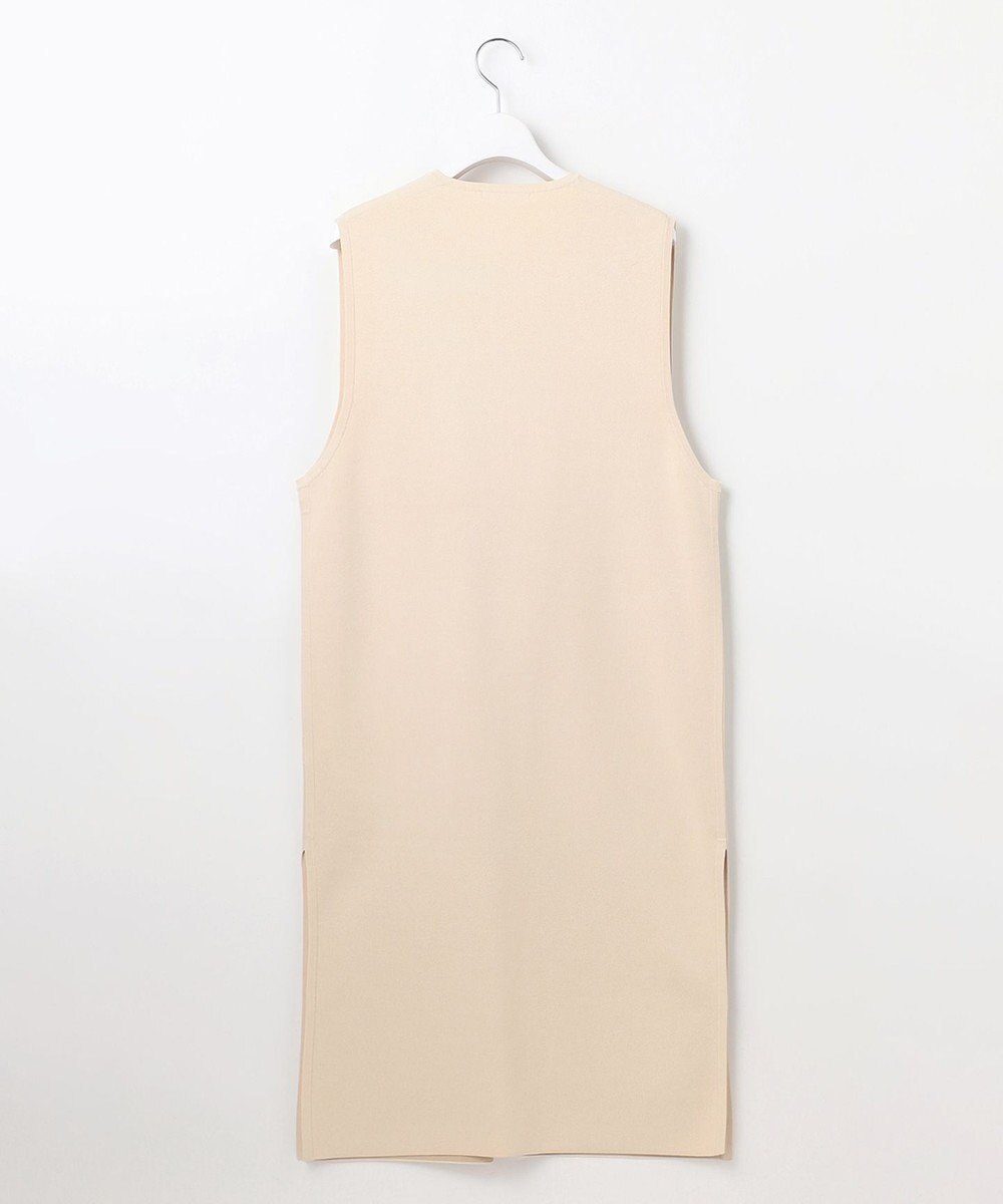 自由区 【WEB限定カラーあり・洗える】クレープストレッチニット ジレ 