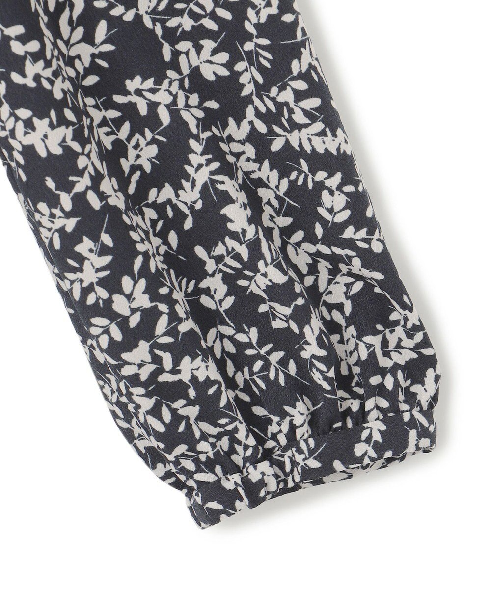 23区 S 【洗える】シャドーリーフ プリント ブラウス 