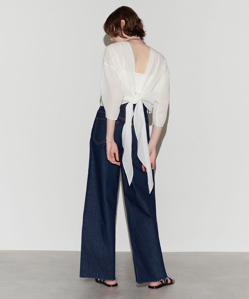 NAVE 【Nave 　洗える】マルチウェイシアーブラウス 