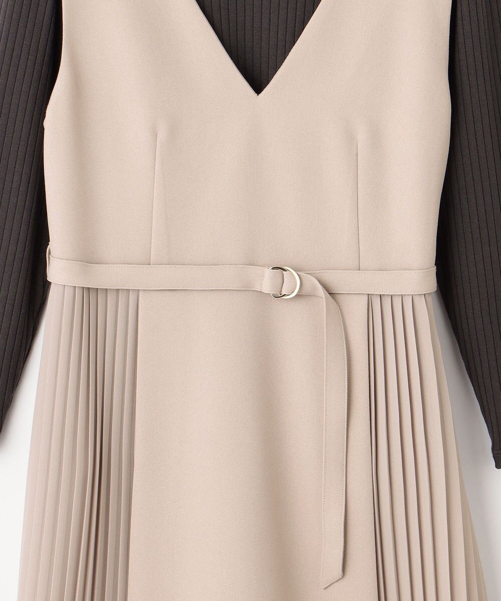 ANY SIS 【美人百花10月号掲載】カットソー×プリーツコンビ ジャンドレ 