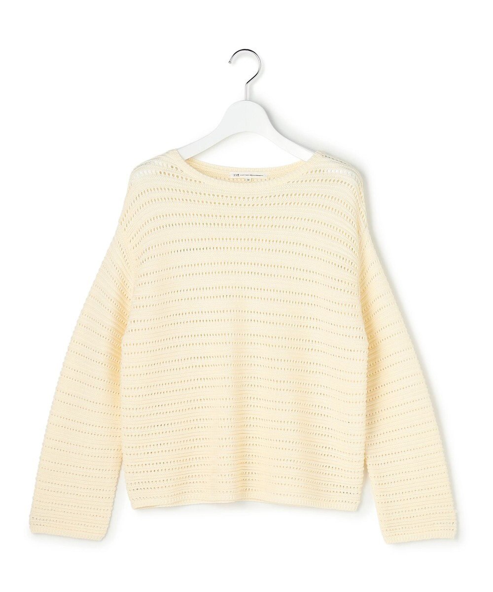 23区 【先行予約】コットンギマ ボートネック ニット 