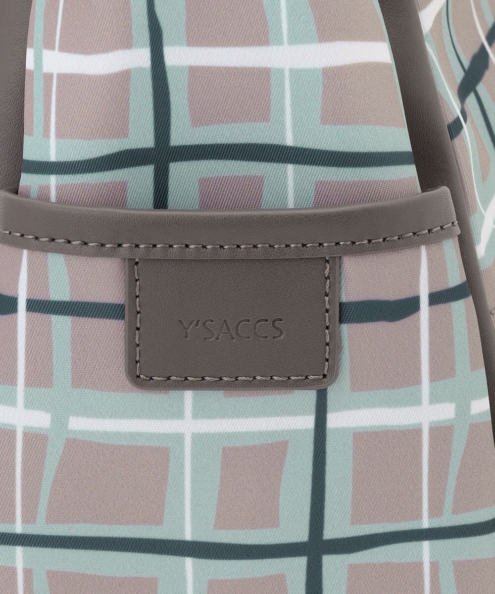 Y'SACCS ドローイングチェックショルダーバッグ 