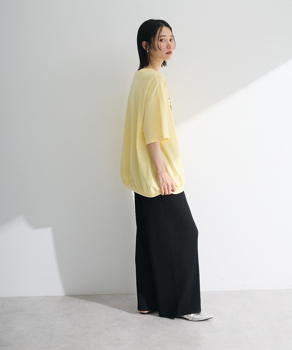 Green Parks カレッジロゴ刺繍５分袖チュニック 