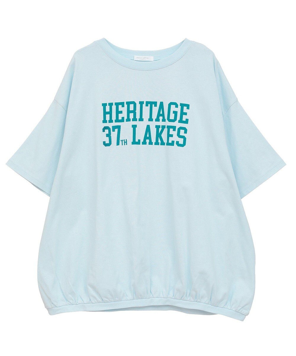 Green Parks カレッジロゴ刺繍５分袖チュニック 