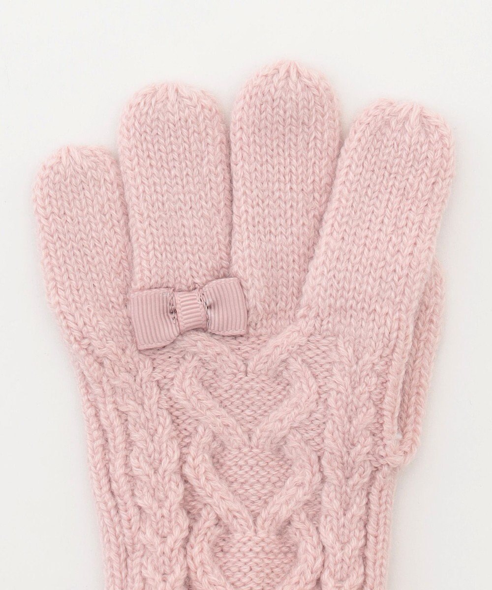 ANY KIDS ケーブルニット手袋 